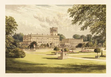 Trentham Hall, Staffordshire, Inghilterra, 1880