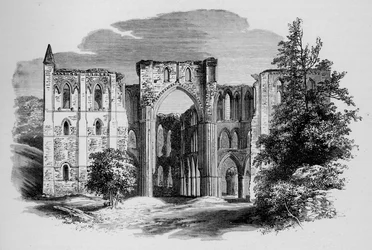 Coro, da Nord, Abbazia di Rievaulx, c1880, 1897