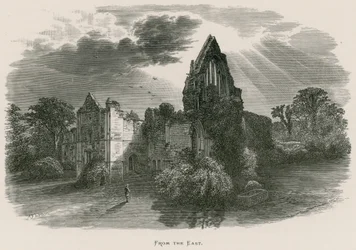 Abbazia di Dryburgh, da est