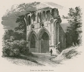 Abbazia di Dryburgh, Tomba di Sir Walter Scott