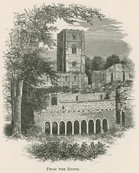 Abbazia di Fountains, Dal Sud