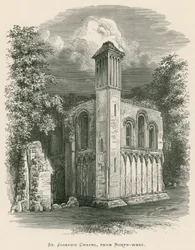Abbazia di Glastonbury, Cappella di San Giuseppe, da nord-ovest