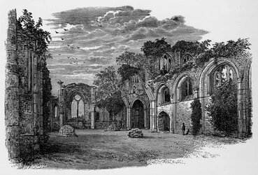 Interno, vista verso est, Abbazia di Netley, c1880, 1897