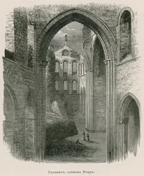 Abbazia di Kirkstall, transetto, vista a nord