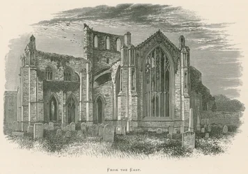 Abbazia di Melrose, da est
