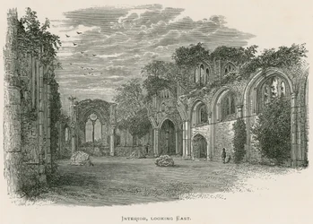 Abbazia di Netley, interno, vista verso est