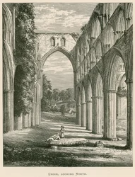 Abbazia di Rievaulx, coro, vista verso nord