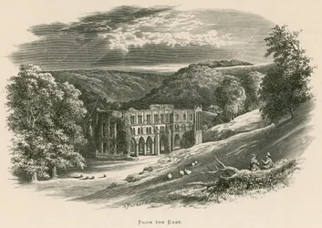 Abbazia di Rievaulx, da est
