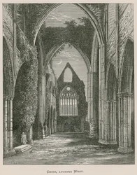 Abbazia di Tintern, Coro, vista verso ovest