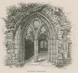 Abbazia di Tintern, Porta della Sacrestia