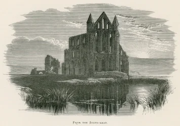 Abbazia di Whitby, dal sud-est