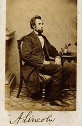 Fotografia firmata di Abraham Lincoln