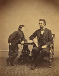 Abraham Lincoln e suo figlio Thomas (Tad)