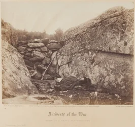 Casa di un cecchino ribelle, Gettysburg, luglio