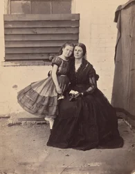 Mrs. Greenhow e figlia, imprigionate nel vecchio Campidoglio, Washington