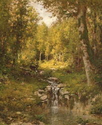 Stagno nel bosco, 1880