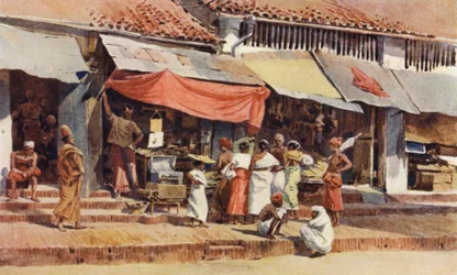 Una Scena di Strada a Kandy
