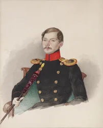 Ritratto di Vasily Vasilievich Engelhardt 1814-1868, 1839-1840
