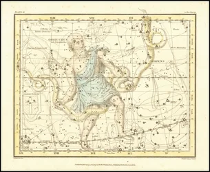 1822 - Alexander Jamieson - Ofiuco e Serpente (e Scutum Sobieski)