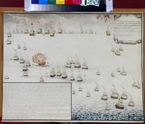 La battaglia navale di Tendra nel Mar Nero l