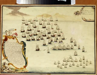 La battaglia navale dello stretto di Kerch (Ucraina) il 19 luglio 1790
