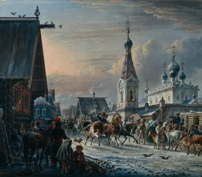 Strada con Diligenze, 1829