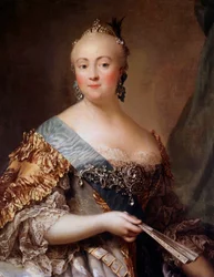 Ritratto di Elisabetta Petrovna (1709-1762), Imperatrice di Russia con il nome di Elisabetta I, figlia di Pietro il Grande