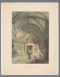 Portale della Basilica di San Servazio a Maastricht Antichi Monumenti di Architettura dall