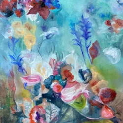 Fiori astratti colorati