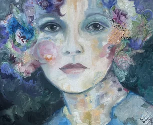 Sguardo floreale da sogno