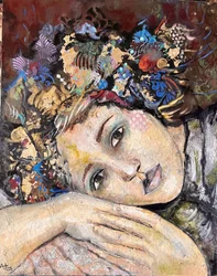 Donna dai fiori sognanti