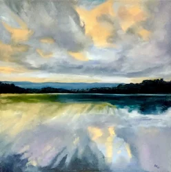 Riflesso nel cielo dorato