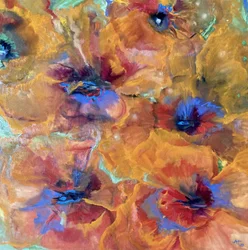Fiori astratti dai colori vivaci