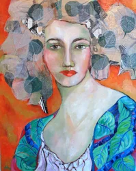La donna dalle foglie vivaci