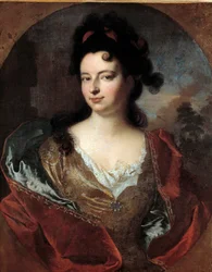 Ritratto di una dama di corte di Luigi XIV Dipinto di Francois Desportes (1661-1743)