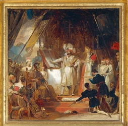 Francesco I nominato cavaliere da Bayard ...