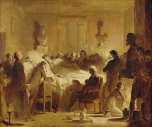 Gli ultimi momenti di Carlo Ferdinando di Francia nella sala dell