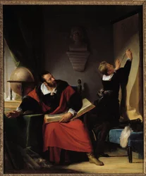 La lezione di Enrico IV (1553-1610). Il futuro re di Francia con il suo precettore. Dipinto di Alexandre-Evariste Fragonard (1780-1850), ca.1822-1824. Pau, Museo del Castello