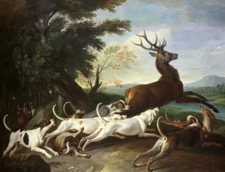 La caccia al cervo, 1718