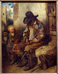 Un mendicante con la sua ricetta