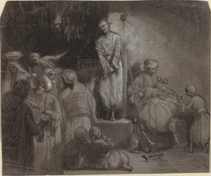Il mercato degli schiavi [recto]