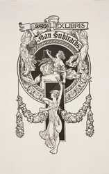 Ex libris di Joan Subirachs