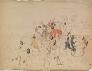 Incontro tra il Maharaja Sher Singh del Punjab e l
