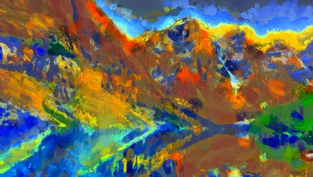 Vari colori del paesaggio, 2020, (tecnica mista)