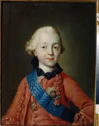 Ritratto del granduca Pavel Petrovich Romanov bambino
