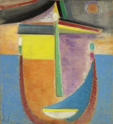Testa astratta: composizione, 1924