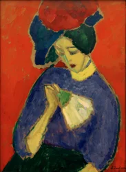 Signora con ventaglio