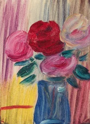 Fiori in vaso blu, 1936