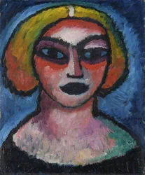 Testa di donna. Verso: ritratto a busto di un uomo (circa 1910-1912)