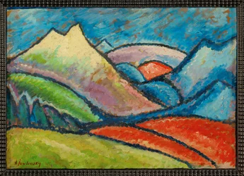Paesaggio Oberstdorf (dipinto su tela)